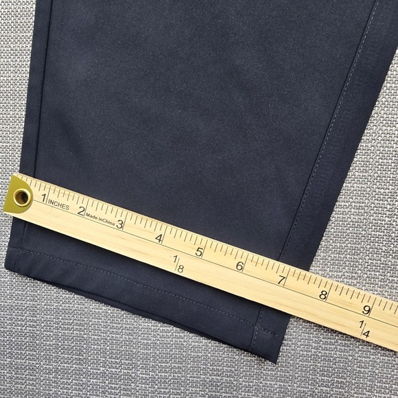 Marcus Pierce Pants Mens 38x27 Black Dress Flat Front Straight Leg Business - Picture 3 of 10